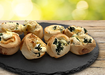Produktbild Pizzabrötchen Spinat Feta