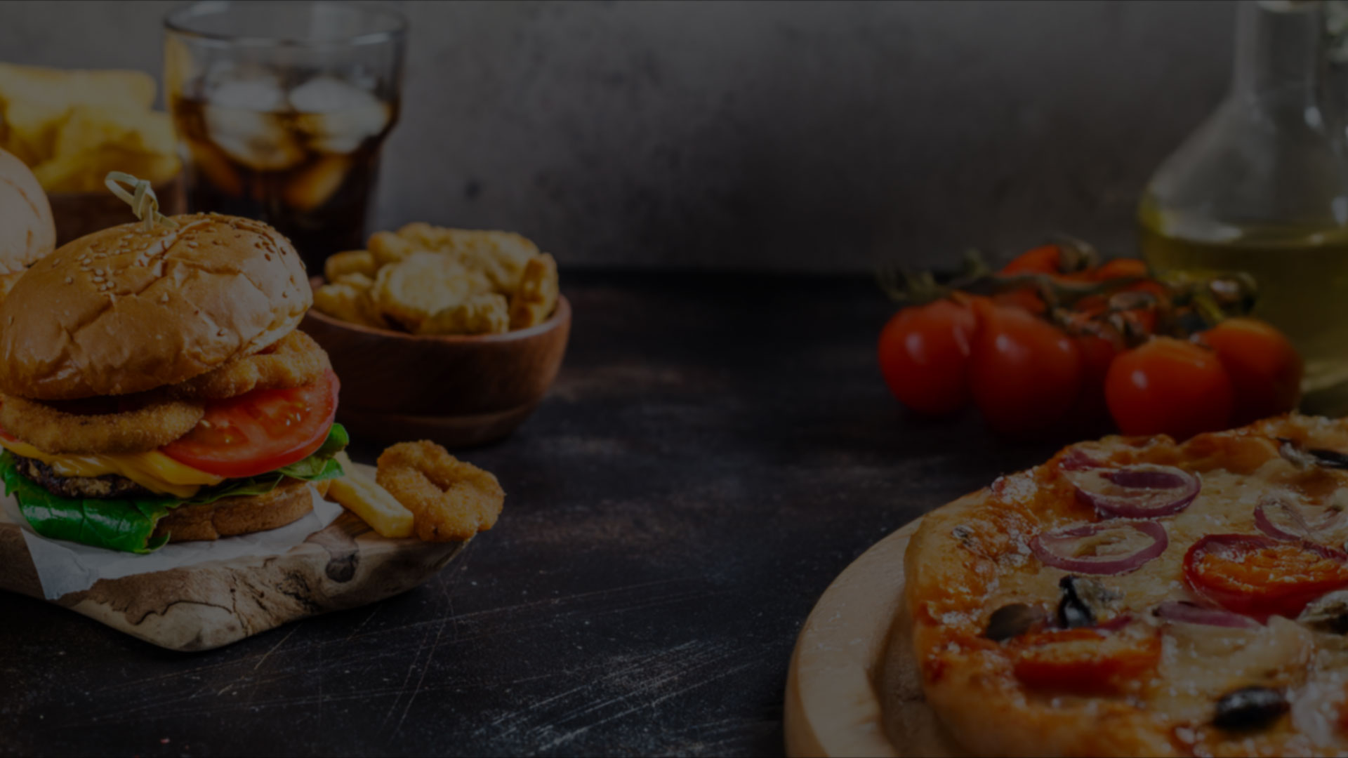 Hintergrund Speisekarte